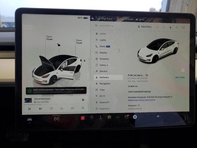 Photo 9 from auction – 2023 TESLA MODEL 3 with VIN 5YJ3E1EB5PF480126