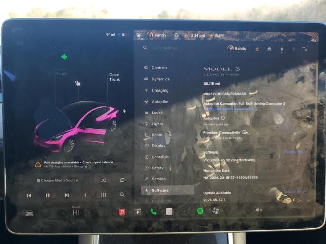 Photo 9 from auction – 2018 TESLA MODEL 3 with VIN 5YJ3E1EA5JF050336
