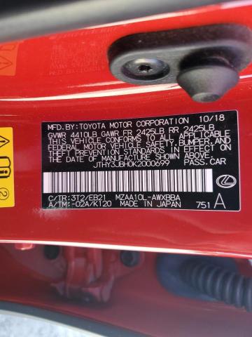 Photo 14 from auction – 2019 LEXUS UX 200 with VIN JTHY3JBH0K2000699