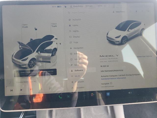 Photo 9 from auction – 2023 TESLA MODEL Y with VIN 7SAYGDEE2PA063039