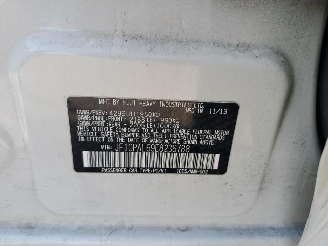 Photo 14 from auction – 2014 SUBARU IMPREZA SP with VIN JF1GPAL69E8236788