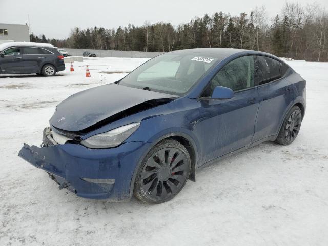 TESLA MODEL Y 2022 with VIN 7SAYGDEF2NF379632 - Photo from auction