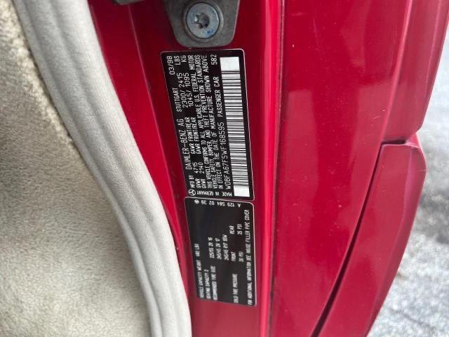 Photo 10 from auction – 1998 MERCEDES-BENZ SL 500 with VIN WDBFA67F5WF168595