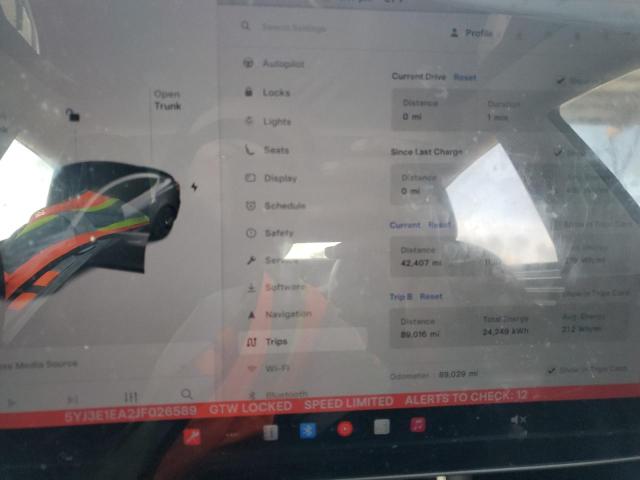 Photo 9 from auction – 2018 TESLA MODEL 3 with VIN 5YJ3E1EA2JF026589