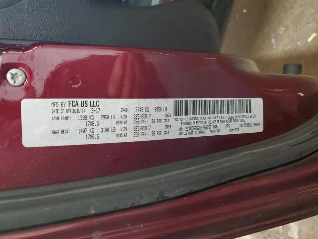 Photo 14 from auction – 2017 DODGE GRAND CARA with VIN 2C4RDGBG2HR706757