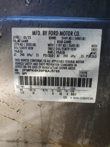 Photo 14 from auction – 2023 FORD EDGE TITAN with VIN 2FMPK4K99PBA26788