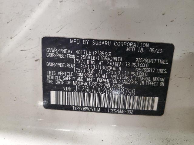 Photo 14 from auction – 2024 SUBARU CROSSTREK with VIN JF2GUADC2R8238798