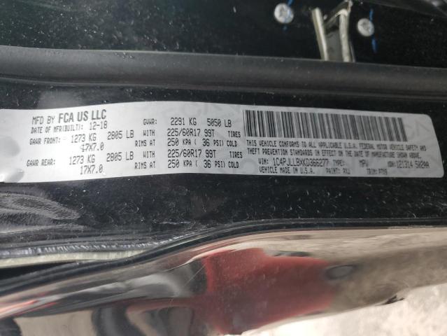 Photo 14 from auction – 2019 JEEP CHEROKEE L with VIN 1C4PJLLBXKD366277