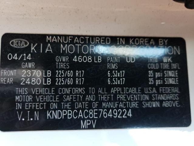 Photo 14 from auction – 2014 KIA SPORTAGE L with VIN KNDPBCAC8E7649224