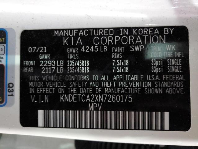 Photo 14 from auction – 2022 KIA SELTOS SX with VIN KNDETCA2XN7260175