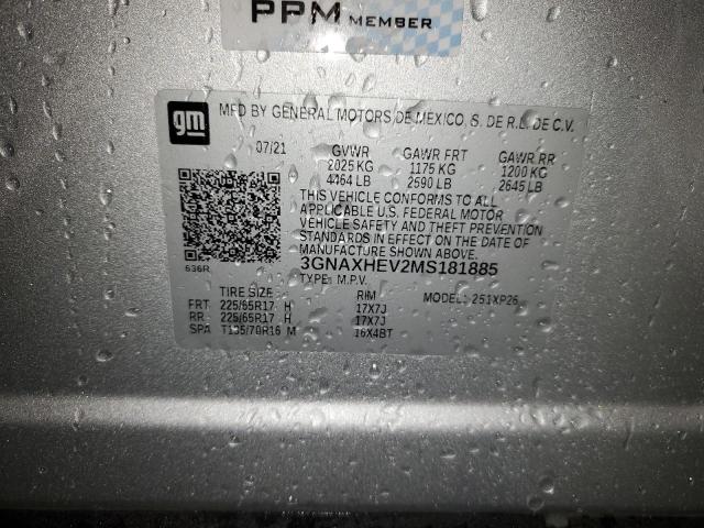 Photo 14 from auction – 2021 CHEVROLET EQUINOX LS with VIN 3GNAXHEV2MS181885