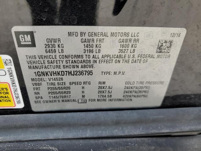 Photo 14 from auction – 2017 CHEVROLET TRAVERSE L with VIN 1GNKVHKD7HJ236795