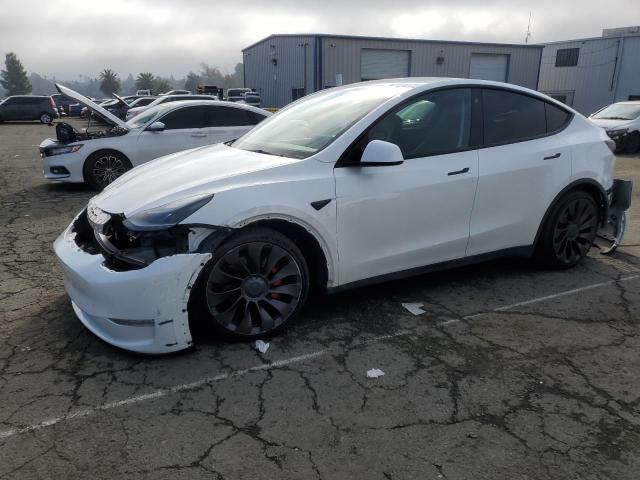 TESLA MODEL Y 2022 with VIN 7SAYGDEFXNF346250 - Photo from auction