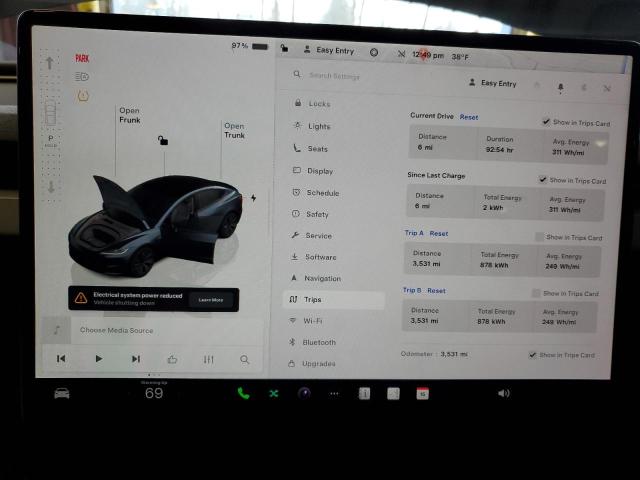Photo 9 from auction – 2024 TESLA MODEL 3 with VIN 5YJ3E1EA1RF786900