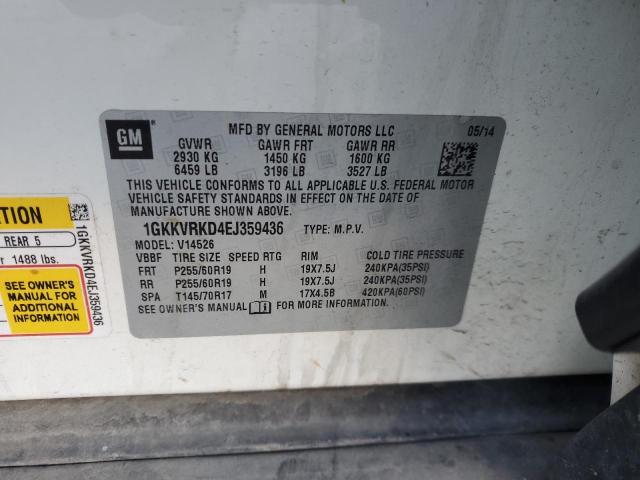 Photo 14 from auction – 2014 GMC ACADIA SLT with VIN 1GKKVRKD4EJ359436
