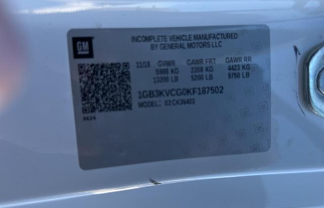 Photo 10 from auction – 2019 CHEVROLET SILVERADO with VIN 1GB3KVCG0KF187502