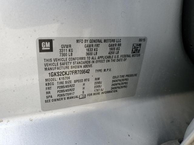 Photo 14 from auction – 2015 GMC YUKON DENA with VIN 1GKS2CKJ7FR709642
