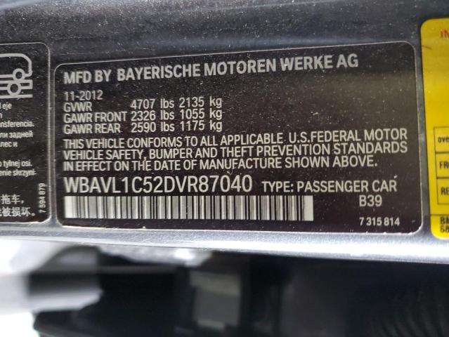 Photo 14 from auction – 2013 BMW X1 XDRIVE2 with VIN WBAVL1C52DVR87040