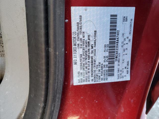 Photo 14 from auction – 2004 FORD FREESTAR S with VIN 2FMZA52204BA47402