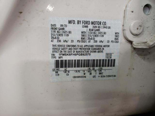 Photo 14 from auction – 2023 FORD EXPLORER L with VIN 1FMSK8FH6PGB92570
