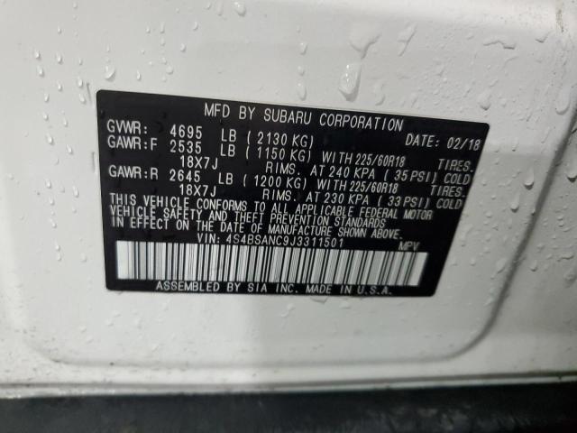 Photo 14 from auction – 2018 SUBARU OUTBACK 2. with VIN 4S4BSANC9J3311501