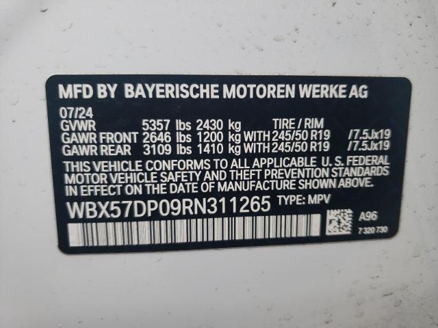Photo 14 from auction – 2024 BMW X3 XDRIVE3 with VIN WBX57DP09RN311265