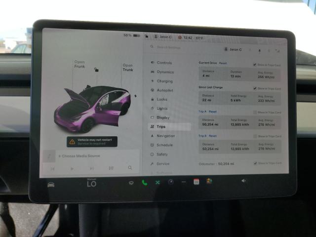 Photo 9 from auction – 2021 TESLA MODEL Y with VIN 5YJYGDEE9MF173100