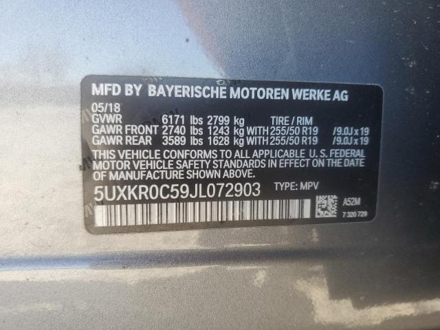 Photo 14 from auction – 2018 BMW X5 XDRIVE3 with VIN 5UXKR0C59JL072903