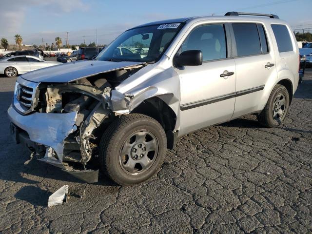 HONDA PILOT LX 2013 with VIN 5FNYF3H2XDB017758 - Photo from auction