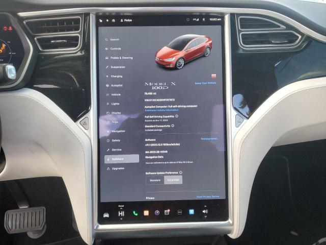 Photo 9 from auction – 2017 TESLA MODEL X with VIN 5YJXCAE20HF057673