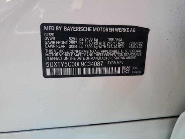 Photo 14 from auction – 2020 BMW X3 XDRIVE3 with VIN 5UXTY5C00L9C34087