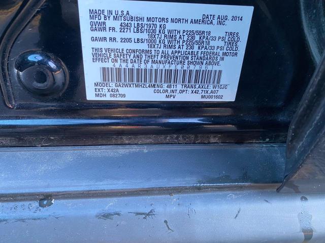 Photo 10 from auction – 2015 MITSUBISHI OUTLANDER with VIN 4A4AR3AUXFE007961