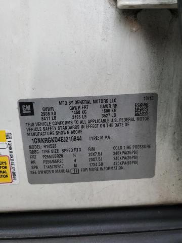Photo 14 from auction – 2014 CHEVROLET TRAVERSE L with VIN 1GNKRGKD4EJ210844