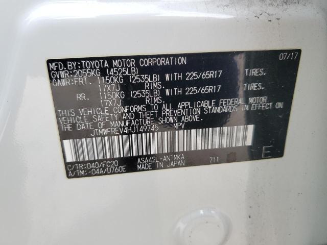 Photo 14 from auction – 2017 TOYOTA RAV4 XLE with VIN JTMWFREV4HJ149745