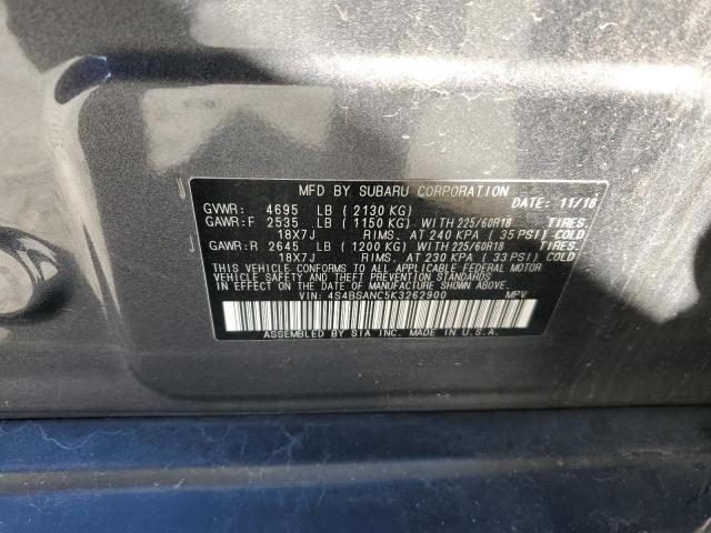 Photo 14 from auction – 2019 SUBARU OUTBACK 2. with VIN 4S4BSANC5K3262900