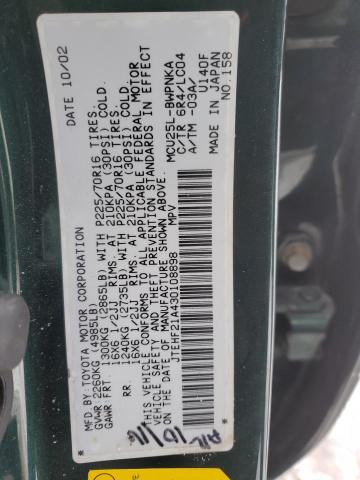 Photo 14 from auction – 2003 TOYOTA HIGHLANDER with VIN JTEHF21A430108898
