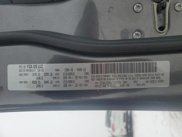 Photo 14 from auction – 2020 JEEP COMPASS SP with VIN 3C4NJCAB6LT147709