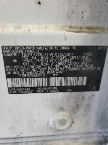 Photo 14 from auction – 2013 TOYOTA RAV4 XLE with VIN 2T3RFREV3DW003653