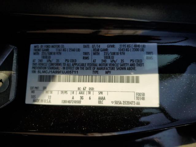 Photo 14 from auction – 2015 LINCOLN MKC with VIN 5LMCJ1A99FUJ05711