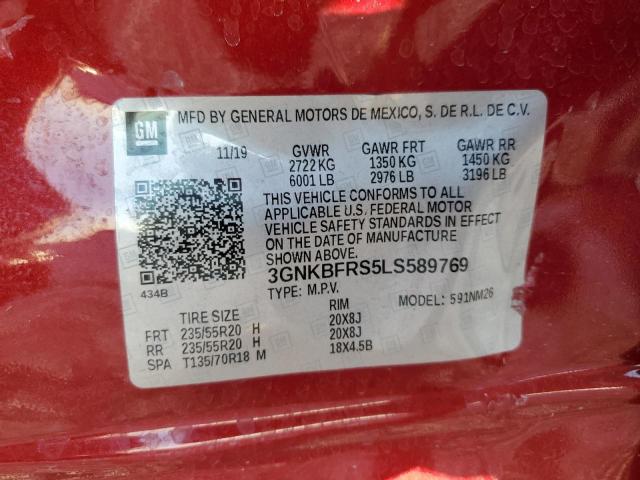 Photo 14 from auction – 2020 CHEVROLET BLAZER PRE with VIN 3GNKBFRS5LS589769