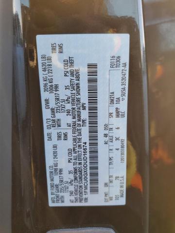 Photo 14 from auction – 2013 FORD ESCAPE SE with VIN 1FMCU0GX0DUD16674