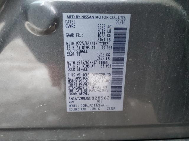 Photo 14 from auction – 2016 NISSAN ROGUE S with VIN 5N1AT2MN3GC828562