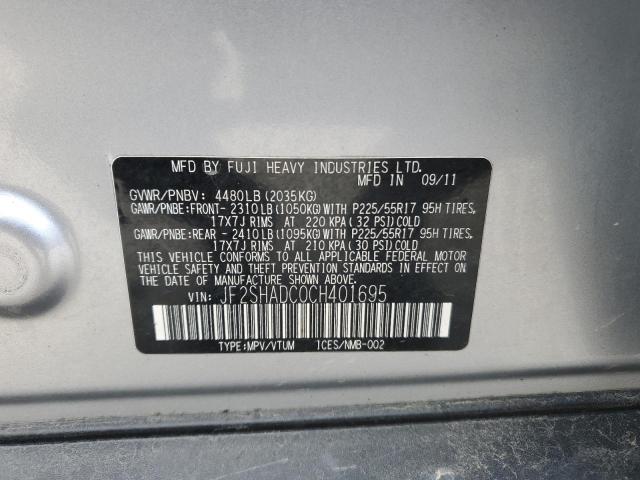 Photo 14 from auction – 2012 SUBARU FORESTER 2 with VIN JF2SHADC0CH401695