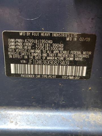 Photo 14 from auction – 2009 SUBARU IMPREZA OU with VIN JF1GH636X9G823409
