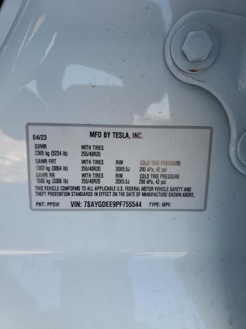 Photo 14 from auction – 2023 TESLA MODEL Y with VIN 7SAYGDEE9PF755544