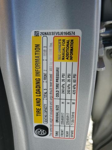 Photo 14 from auction – 2018 CHEVROLET EQUINOX LT with VIN 2GNAXSEV0J6164574