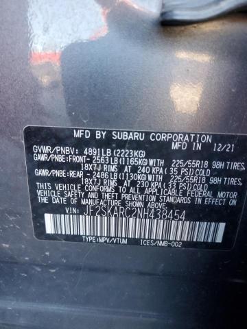 Photo 14 from auction – 2022 SUBARU FORESTER T with VIN JF2SKARC2NH438454