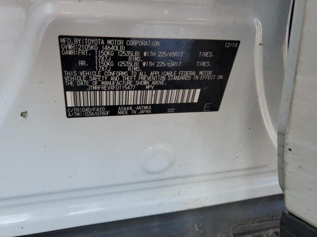 Photo 14 from auction – 2015 TOYOTA RAV4 XLE with VIN JTMRFREVXFD115477