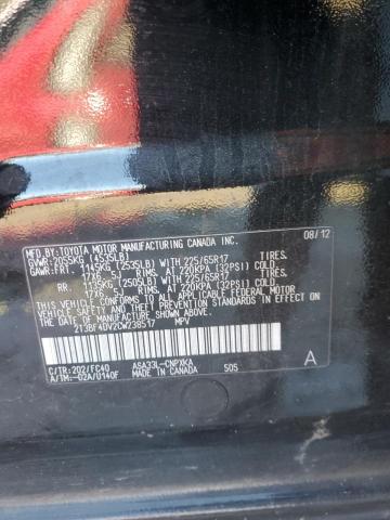Photo 14 from auction – 2012 TOYOTA RAV4 with VIN 2T3BF4DV2CW238517