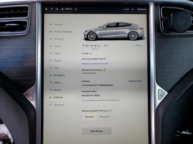 Photo 9 from auction – 2014 TESLA MODEL S with VIN 5YJSA1H18EFP38579